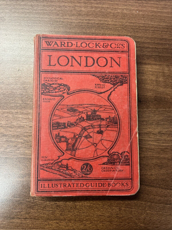 LONDON Ward Lock Illustrated Hardback 1930s? Maps Pall Mall Cheapside