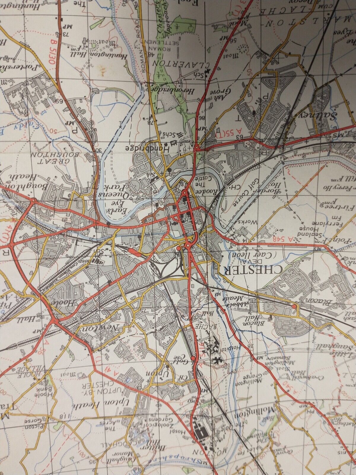 Chester Ordnance Survey Map One Inch 1969 Sheet 109