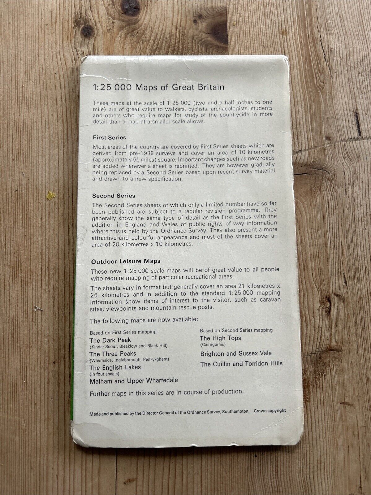 BRIDPORT Ordnance Survey Second Series Map SY 49/59 1977 Litton Cheney