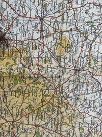 MIDLANDS 1946 Ordnance Survey Paper Sheet 8 Quarter Inch Map Fourth Edition