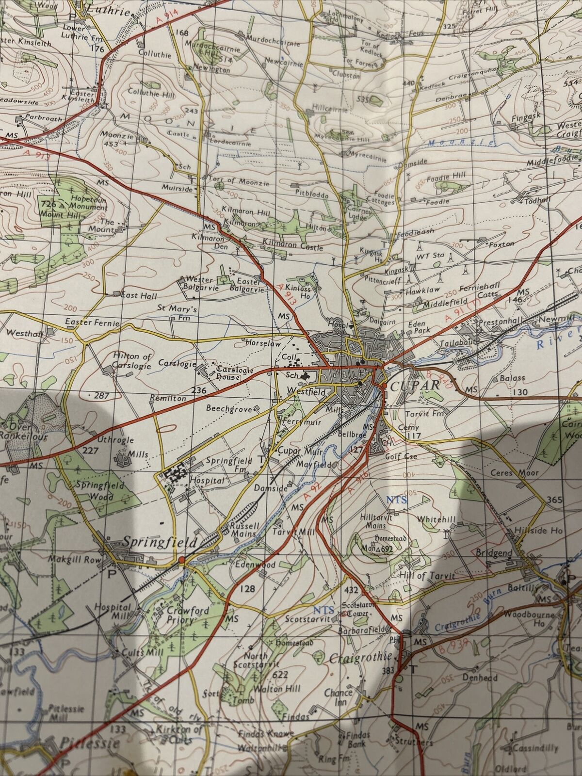 ST ANDREWS & KIRKCALDY Ordnance Survey Map One Inch 1969 Sheet 56 Scotland Cupar