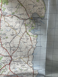 KIRKCUDBRIGHT Ordnance Survey Seventh Series CLOTH One inch 1963 Sheet 80