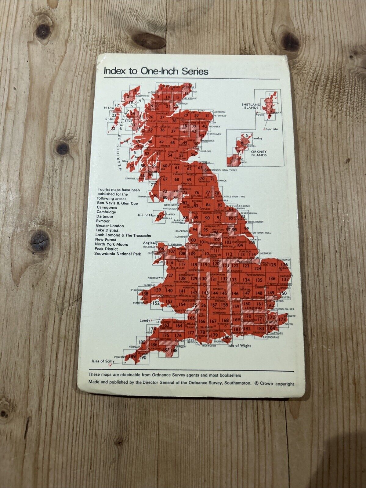 CARDIFF Ordnance Survey One Inch Map Sheet 154 Reasonable Condition 1966 Marks