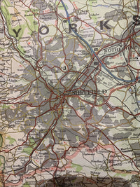 THE PEAK & SOUTH YORKSHIRE - Bartholomews National Map Series No 29 1980 Oldham