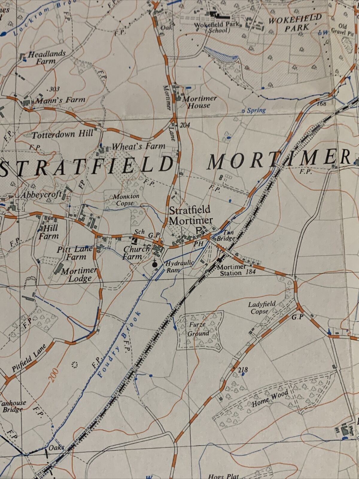 MORTIMER Ordnance Survey 2 And A Half Inch Map 1:25000 1961 Sheet SU66 Padworth