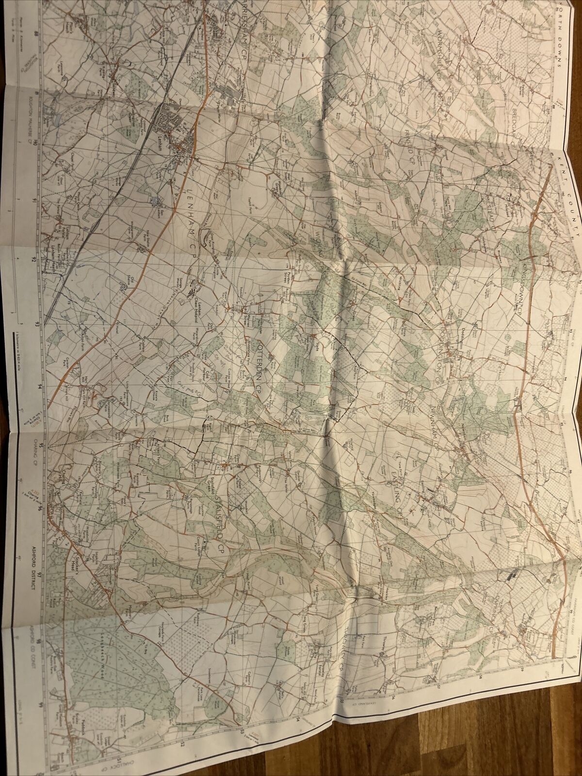 HARRIETSHAM Ordnance Survey Second Series Pathfinder Sheet TQ85/95 1976 Kent