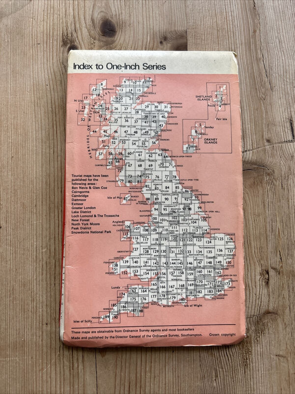 TONGUE - Ordnance Survey Map One Inch 1959 Sheet 10 Scotland Strathnaver