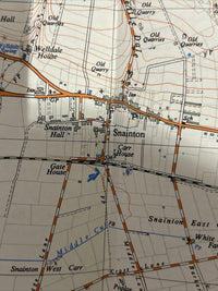 WYKEHAM Ordnance Survey 1:25,000 First Series Sheet SE98 1954 East West Ayton