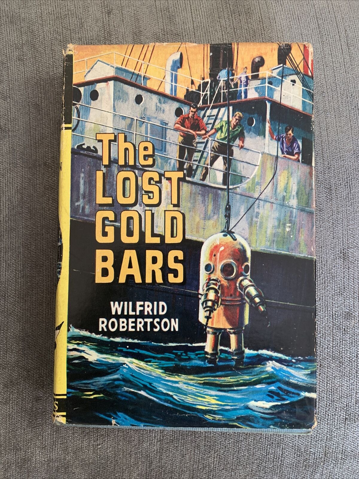 THE LOST GOLD BARS Wilfrid Robertson 1960s? Collins Seagull Picture Dust Jacket
