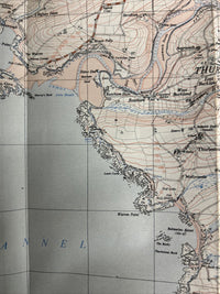 AVETON GIFFORD Ordnance Survey CLOTH 1:25,000 National Grid Sheet 20/64 1947