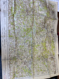 GUILDFORD & HORSHAM Ordnance Survey Fifth Edition Sheet 124 1 Inch 1941 No Cover