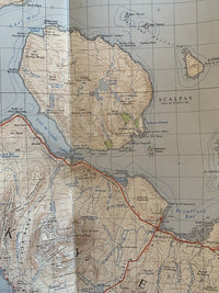 PORTREE Skye Scotland - Ordnance Survey One Inch Sheet 25 Seventh Series 1962