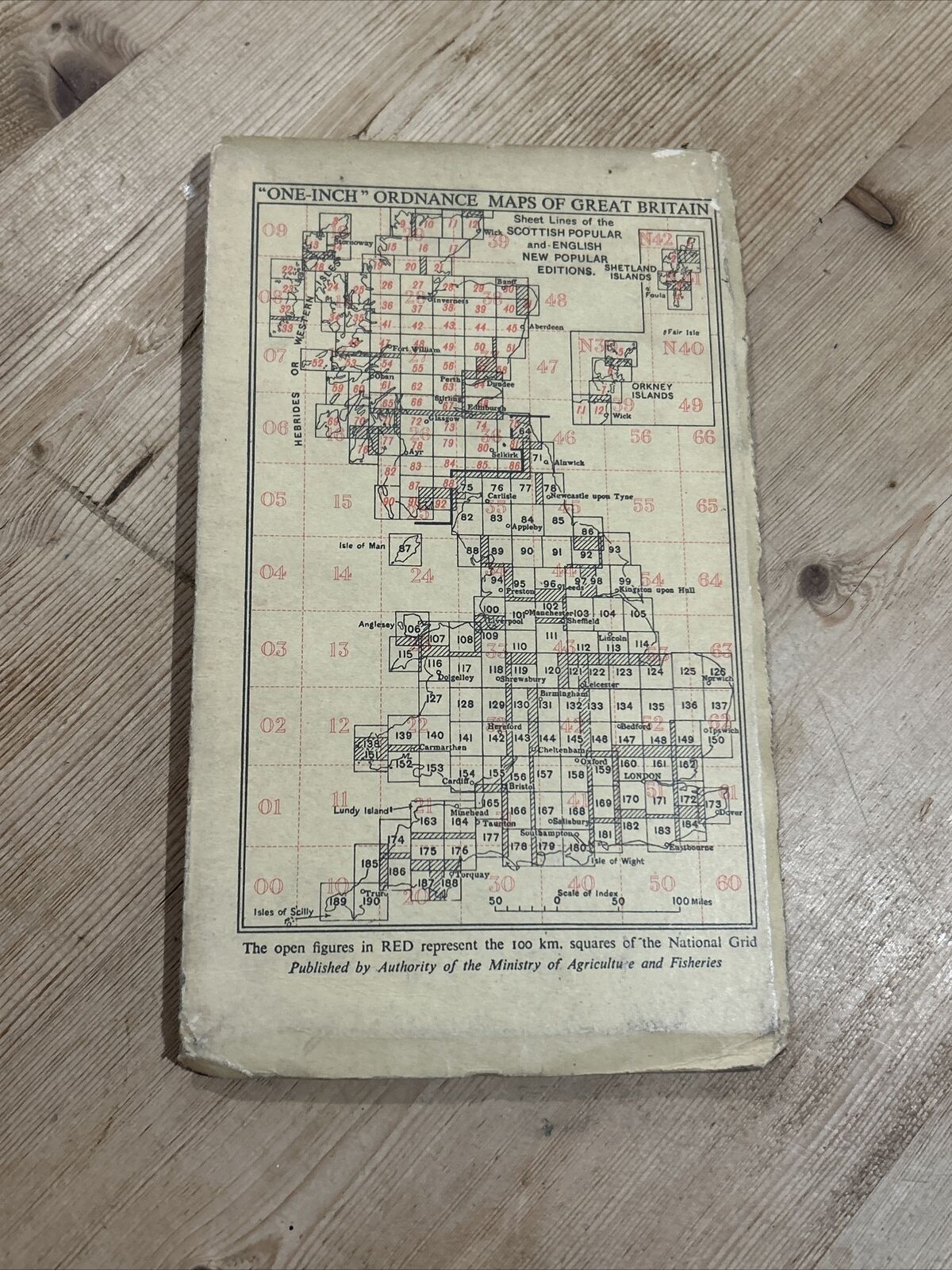 YORK Ordnance Survey Sixth Series CLOTH One inch 1947 Sheet 97 Goole Selby