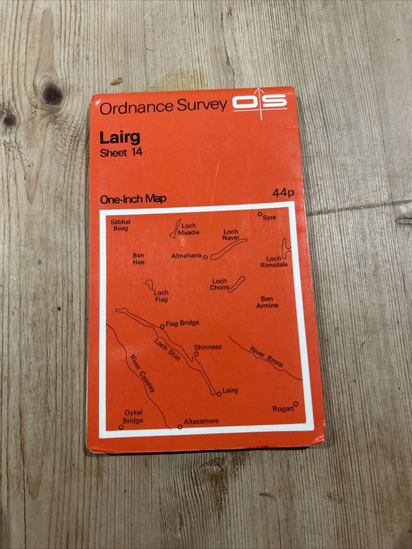 LAIRG Ordnance Survey One Inch Sheet 14 1958 Loch Shin River Tirry