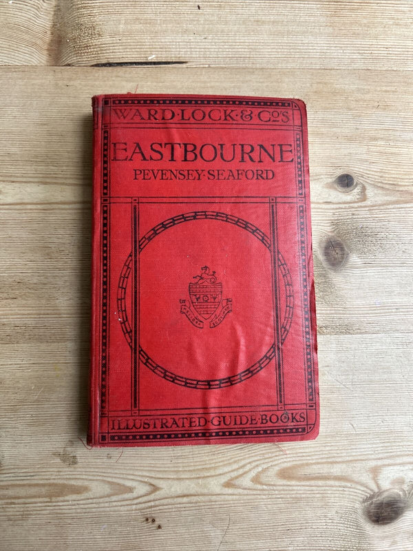 EASTBOURNE - Ward Lock Guide Book 1920? Maps Plans PEVENSEY SEAFORD