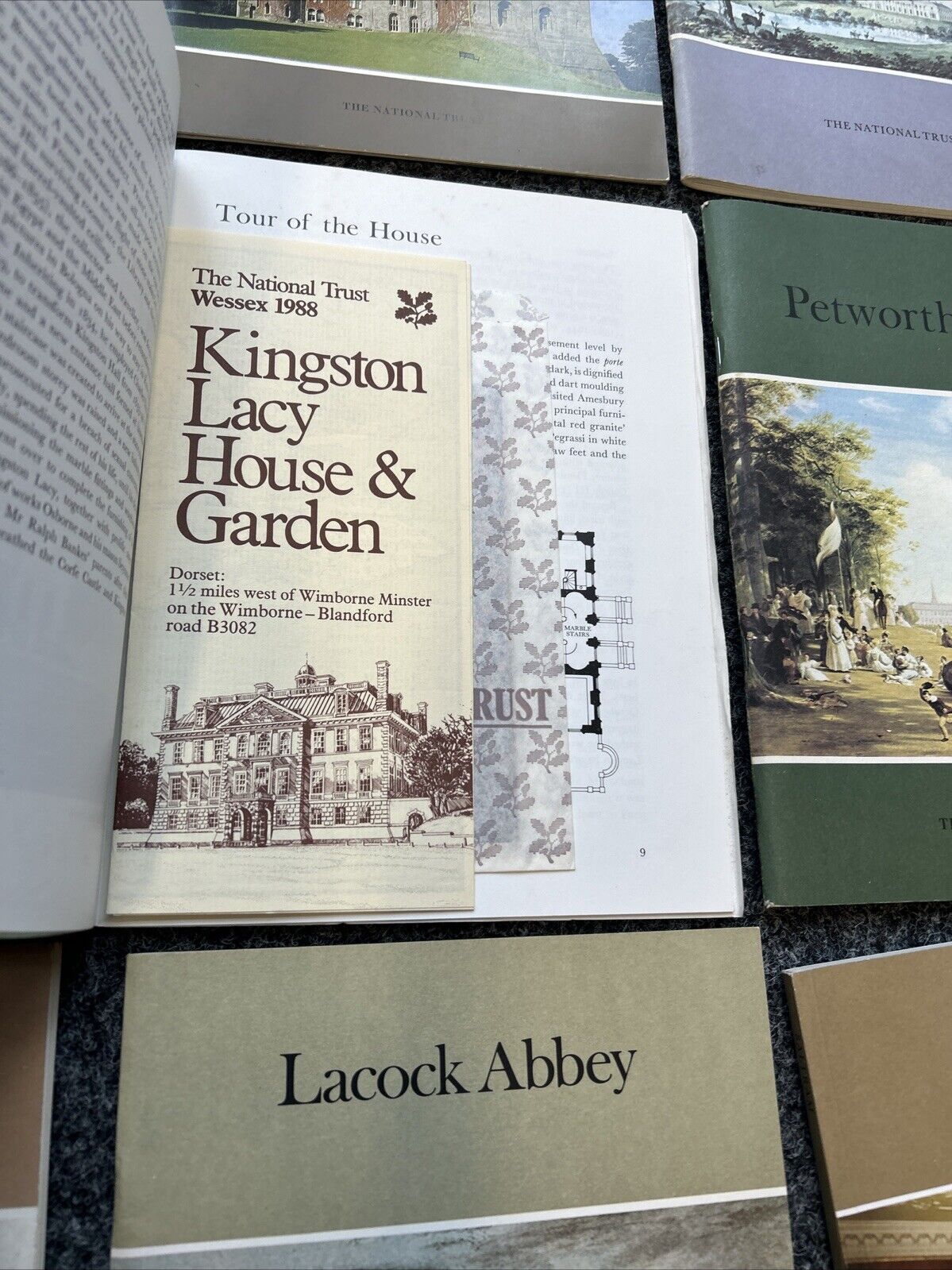 NATIONAL TRUST 1970s & 1980s Guide Books Stately Homes 14 Items Bundle Job Lot