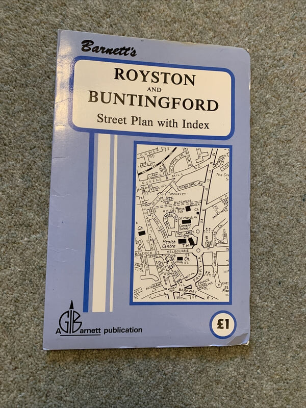 ROYSTON & BUNTINGFORD - Barnett’s 1970s? Plan Map - Advertising