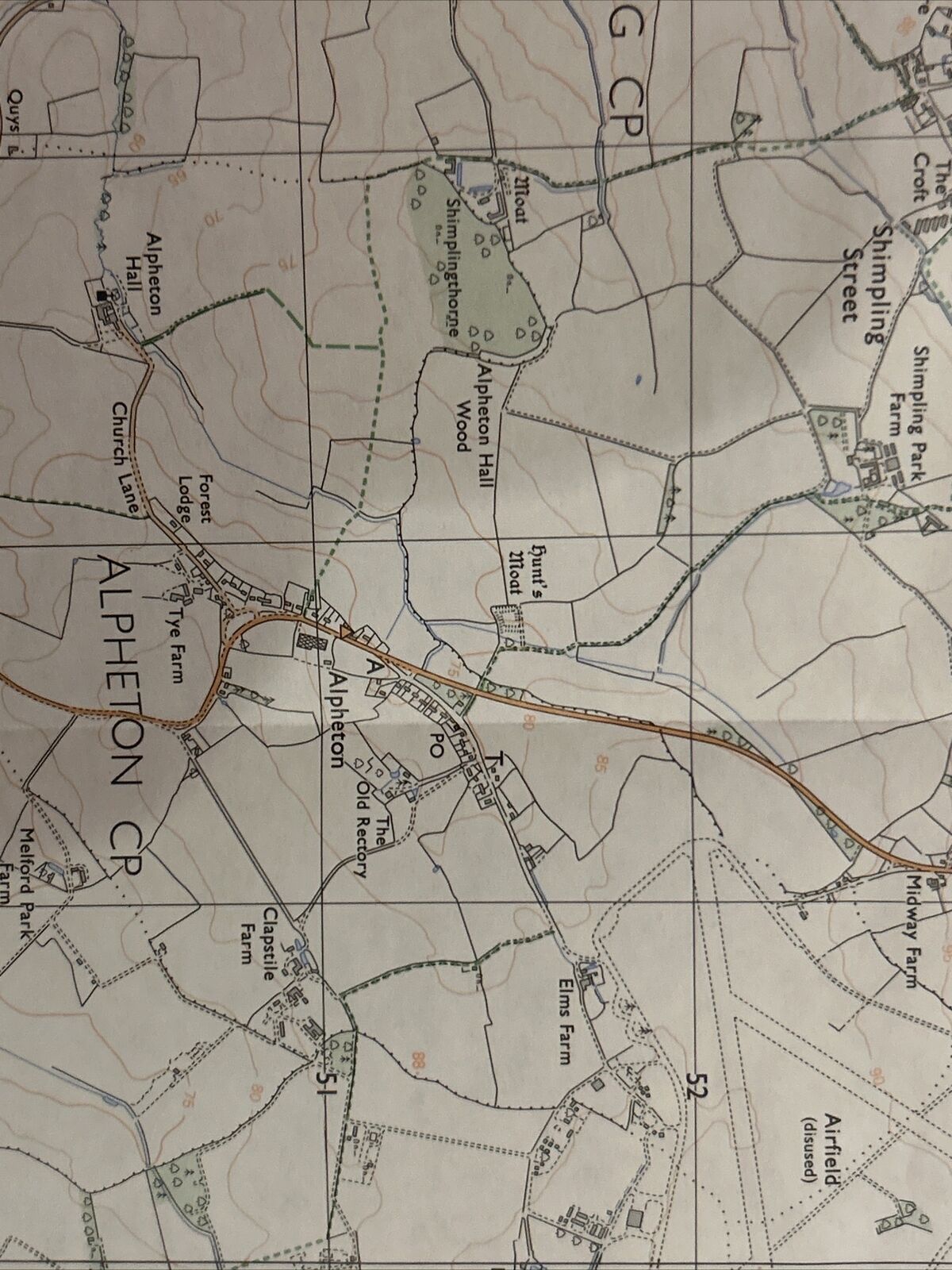 HARTEST And RATTLESDEN Pathfinder 1006 TL85/95 Ordnance Survey 1:25000 1987