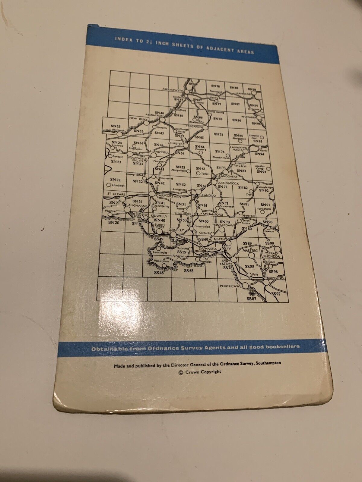 Afon Elan Wales - Ordnance Survey Map 1957 -  1:25,000