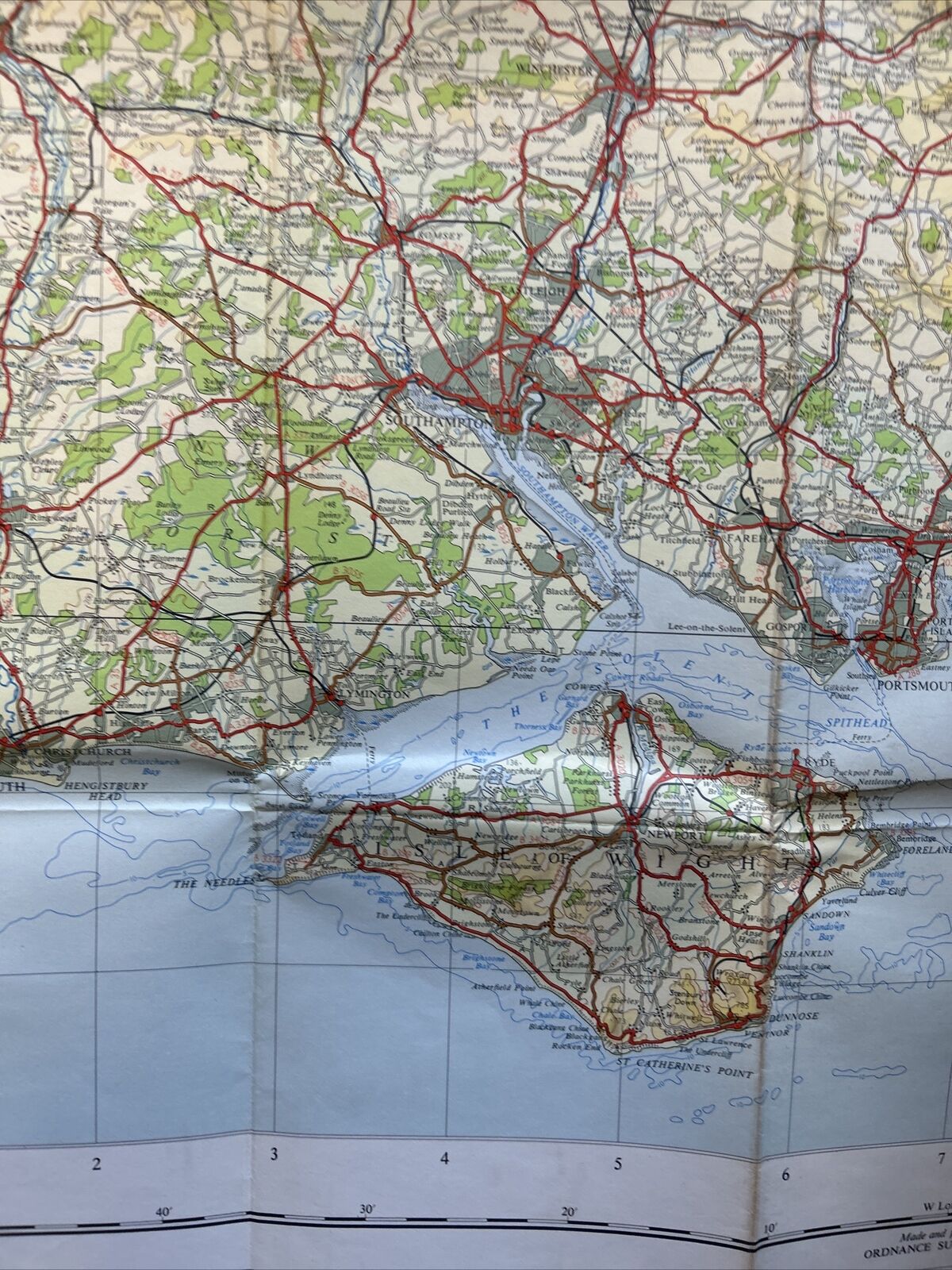 SOUTHERN ENGLAND Sheet 16 Fifth Series Paper Ordnance Survey Quarter Inch 1962