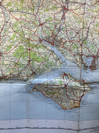 SOUTHERN ENGLAND Sheet 16 Fifth Series Paper Ordnance Survey Quarter Inch 1962