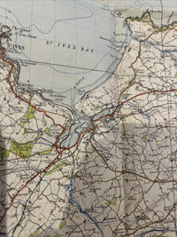 LANDS END Ordnance Survey Paper Sixth Series 1946 Sheet 189 One Inch Scilly