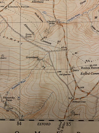 Porlock Somerset Ordnance Survey 2 And A Half Inch Map 1:25000 - 1962 Sheet SS84