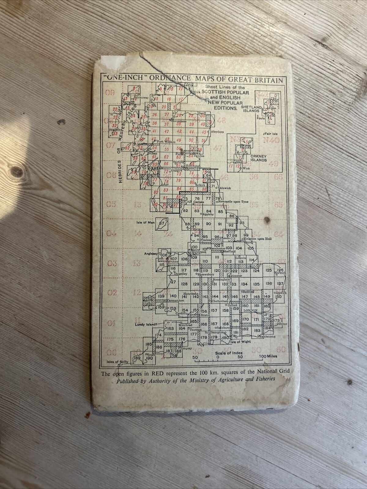 LOCH MAREE & ACHNASHEEN Ordnance Survey CLOTH One Inch Sheet 26 Popular 1947