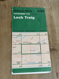 LOCH TREIG Pathfinder Ordnance Survey No 278 (NN27/37) 1:25000 1989 Grampians