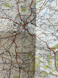 SWINDON Ordnance Survey Cloth One Inch Map 1940 Sixth Edition Sheet 157 Lechlade