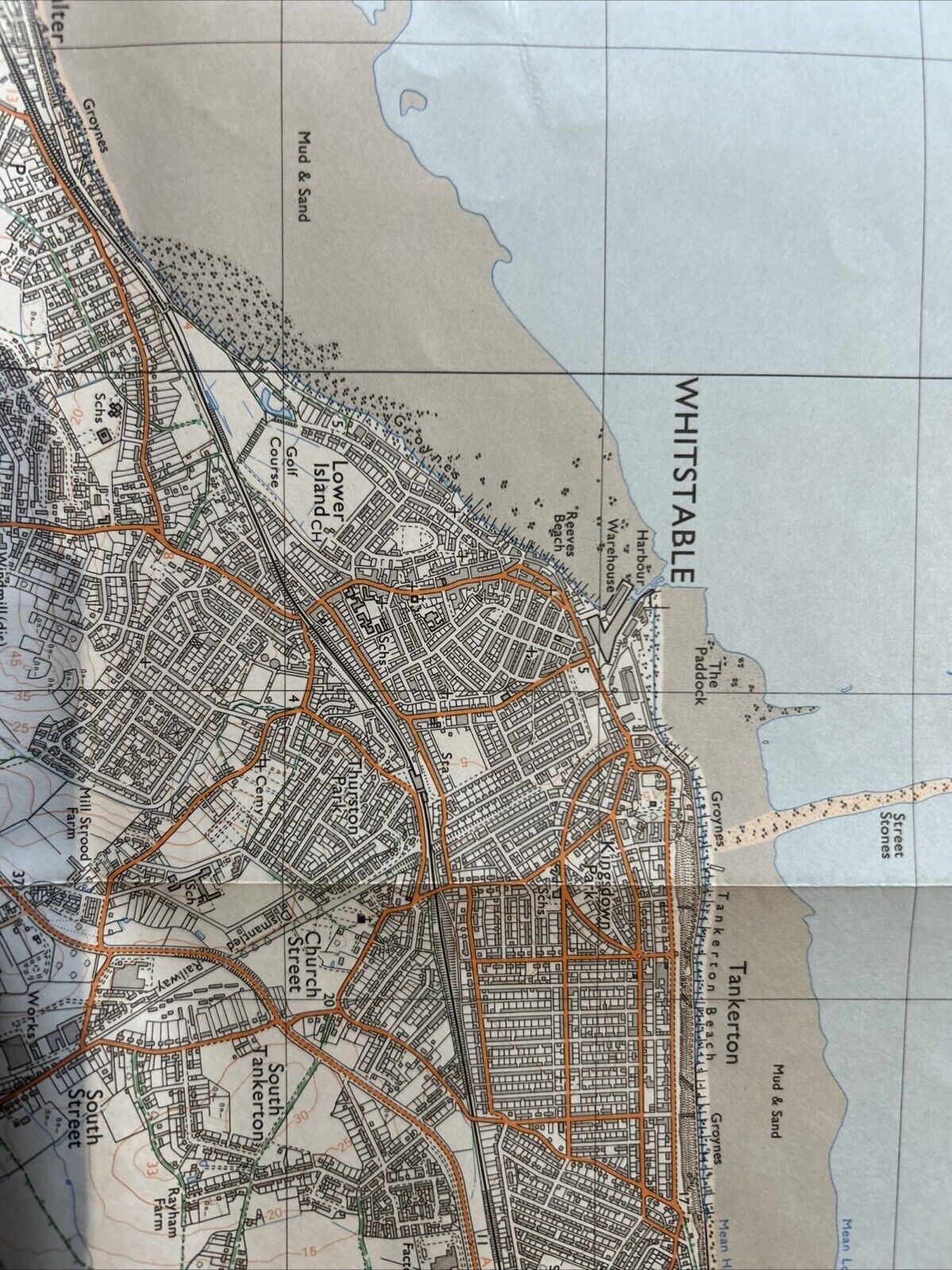 WHITSTAPLE HERNE BAY FAVERSHAM Pathfinder Ordnance Survey TR06/16 1:25000 1978