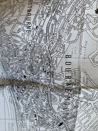 Bournemouth And Poole Map - SP Maps Circa 1990!? Christchurch Dorset