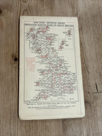 CARMARTHEN & TENBY no 152 1960 Seventh Series Ordnance Survey One Inch Map Paper