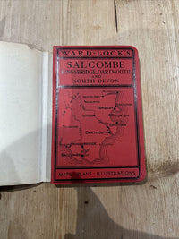 SALCOMBE Kingsbridge Sth Devon Ward Locks Red Guide Hardback Dust Jacket Maps