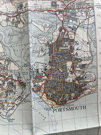 THE SOLENT Ordnance Survey Paper Sixth Series 1945 Sheet 180 One Inch Isle Wight