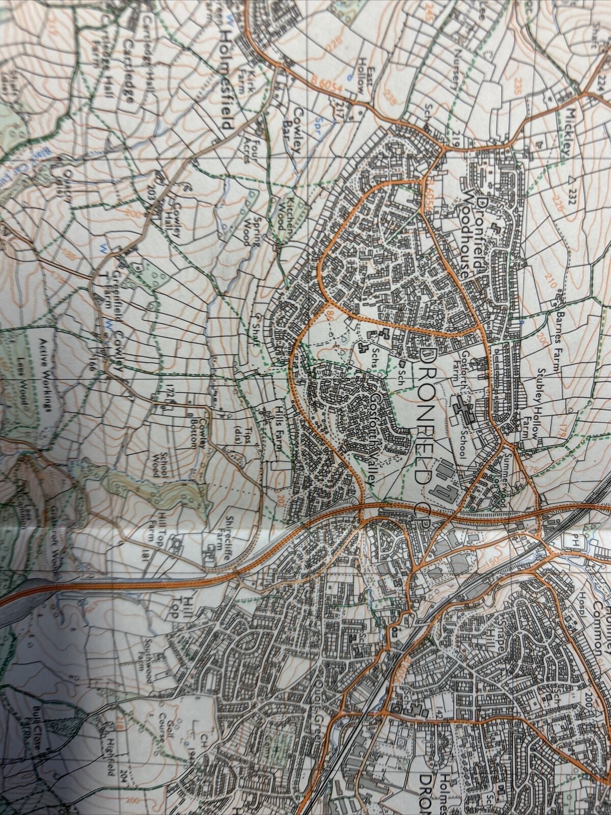 CHESTERFIELD Ordnance Survey Second Series Pathfinder Sheet SK27/37 1979