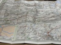 HADRIANS WALL Ordnance Survey 2 Inch To Mile Map 1972 Carlisle Newcastle