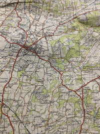 BRIGHTON & WORTHING Ordnance Survey CLOTH Map 1940 Sixth Series Sheet 182