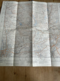 BURY Rochdale Ordnance Survey 1:25000 First Series Sheet SD81 1950 Whitworth