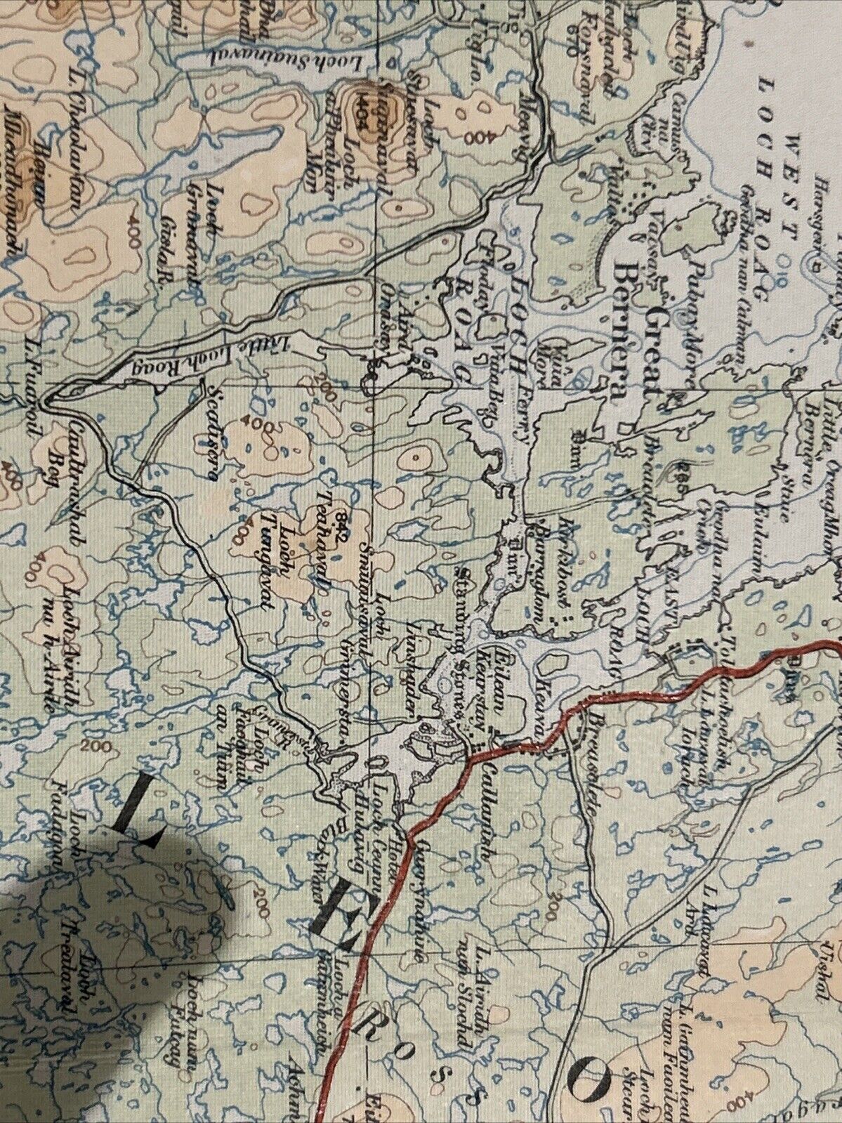THE NORTHERN HEBRIDES Cloth  Ordnance Survey Quarter In Sheet 8 1923