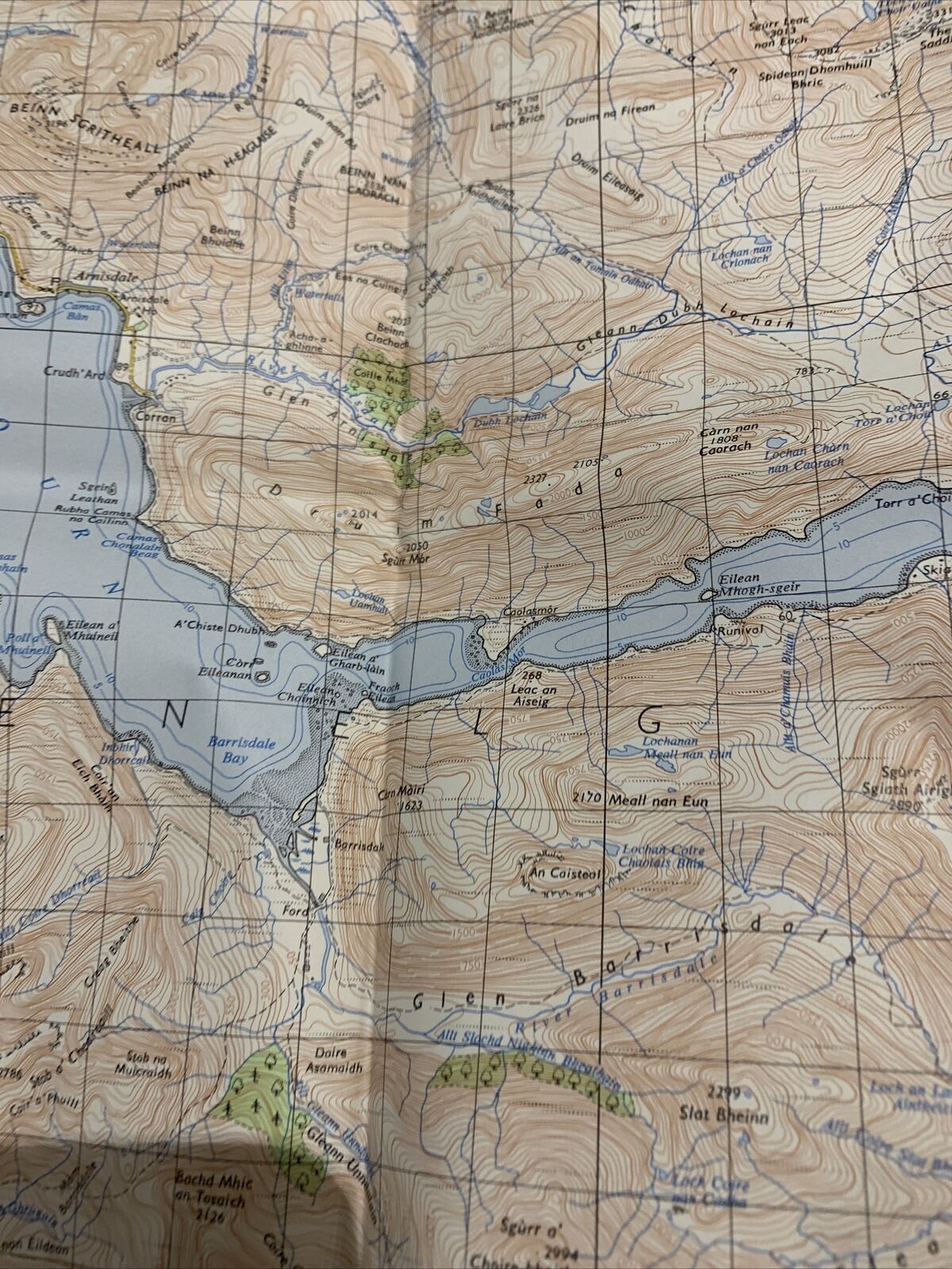 Loch Arkaig Ordnance Survey 7th Series One Inch Map 1966 No 35