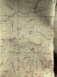 GRANTOWN & CAIRNGORM Ordnance Survey 7th Series CLOTH One Inch Map Sheet 38 1957