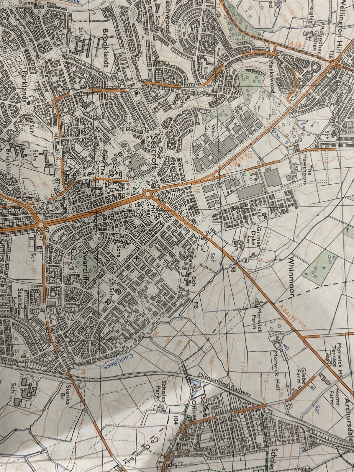 LEEDS Pathfinder Ordnance Survey 1:25000 1981 No 683 Sheet SE33/33 Pudsey Adel