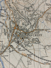 CRIEFF Ordnance Survey 1:25000 First Series 1956 NN82 Perthshire Castle Cluggy