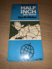 Bartholomews Half Inch 1971 No 27 North Wales - Snowdonia Anglesey