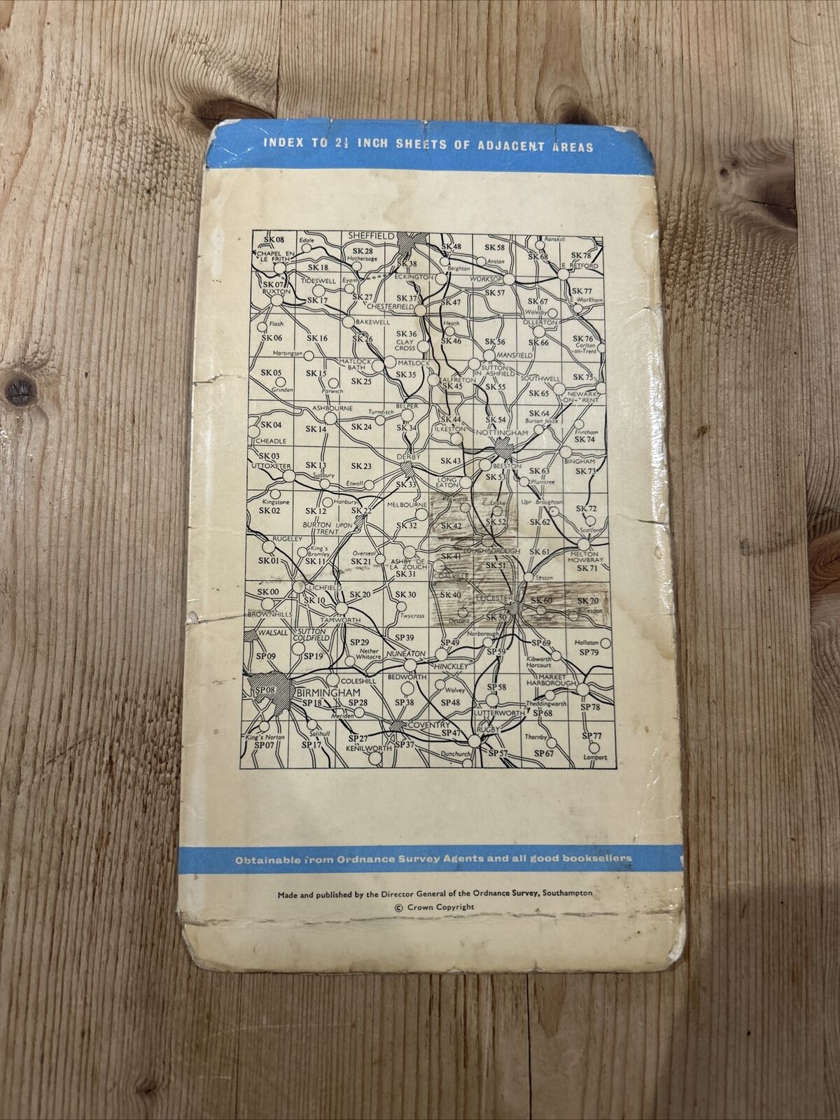 COALVILLE 1951 Ordnance Survey Sheet SK41 2 & Half Inch MAP Shepshed