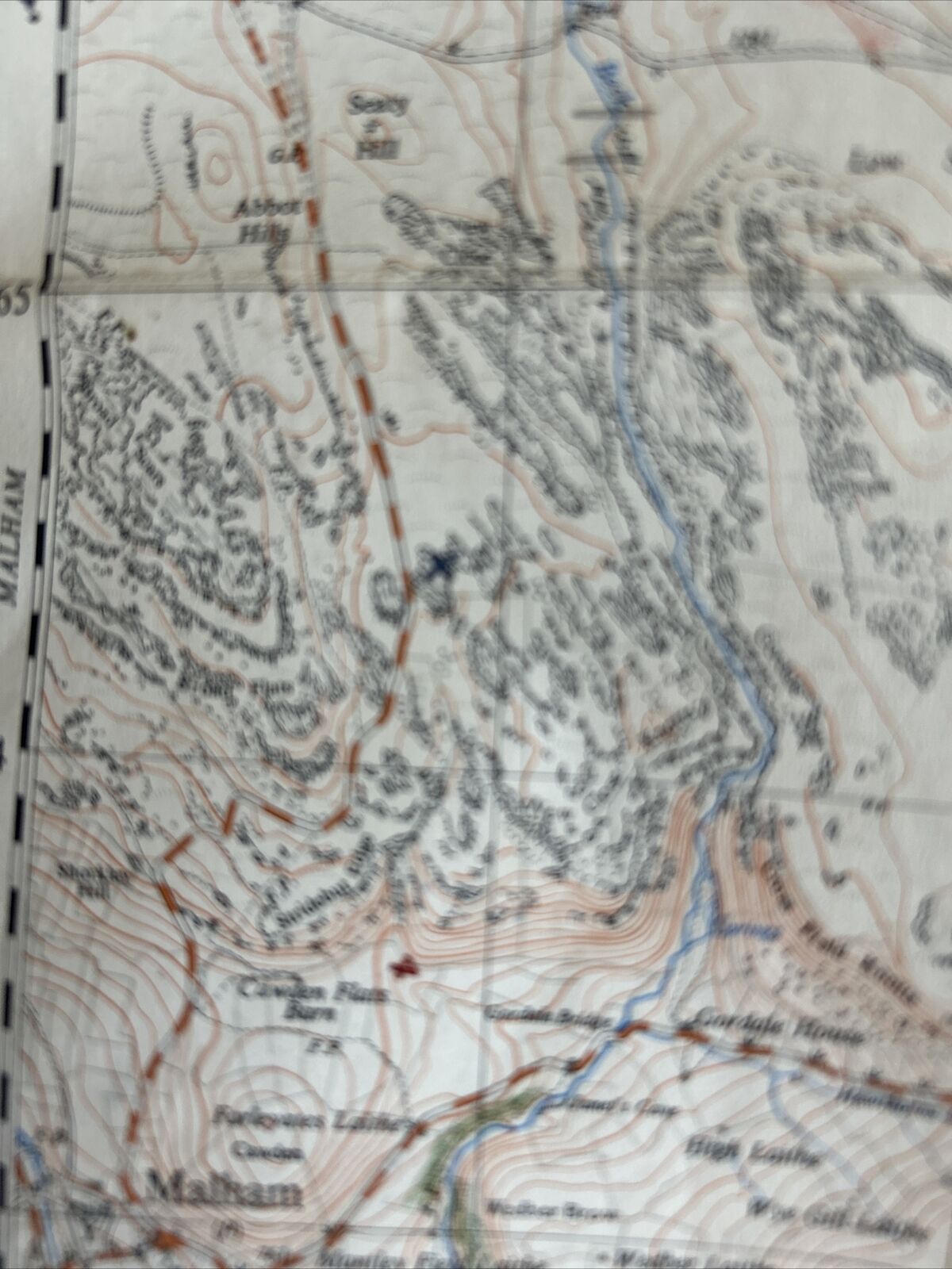THRESHFIELD Ordnance Survey Sheet 34/96 1:25000 1950 Kilnsey Malham