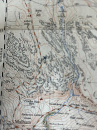 THRESHFIELD Ordnance Survey Sheet 34/96 1:25000 1950 Kilnsey Malham