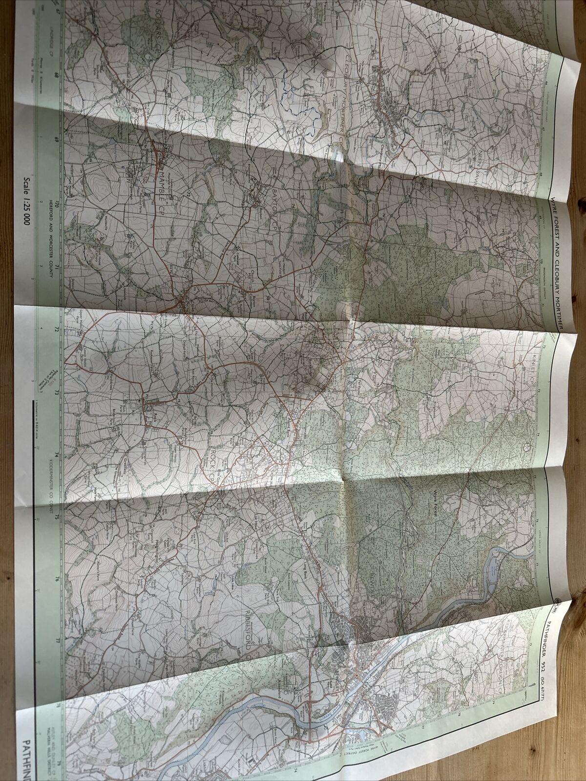 WYRE FOREST & CLEOBURY MORTIMER Pathfinder 952  Ordnance Survey 1:25,000 1991