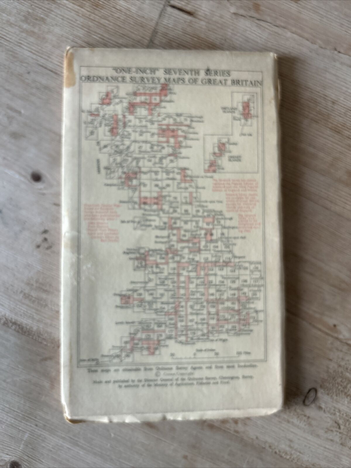 FISHGUARD CLOTH Ordnance Survey Map Seventh Series 1 Inch 1952 Sheet 138 Skomer